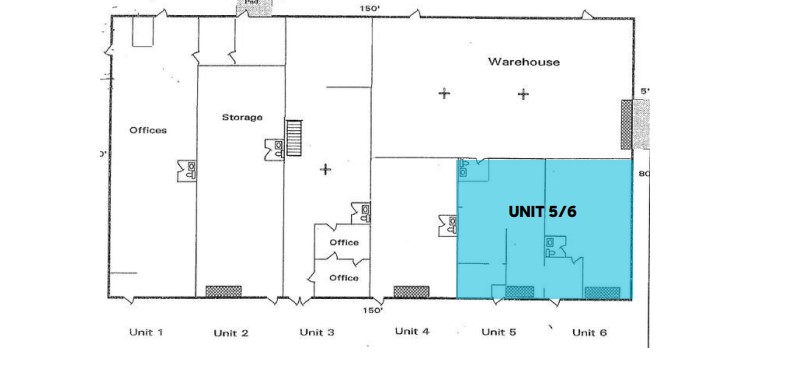 1812 Valtec Lane_Unit 5&6 - Floorplan