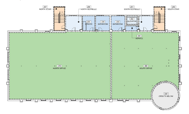 2ND LEVEL - 9,344 SF - Floorplan